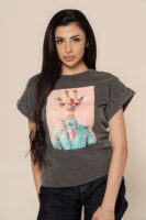 Тениска ,,Coffee Giraffe Grey’’