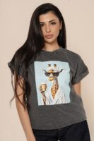 Тениска ,,Chill Giraffe Gray’’