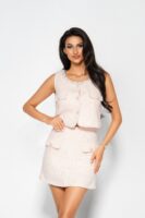 Комплект от букле с перлени акценти „Pearl Blush“