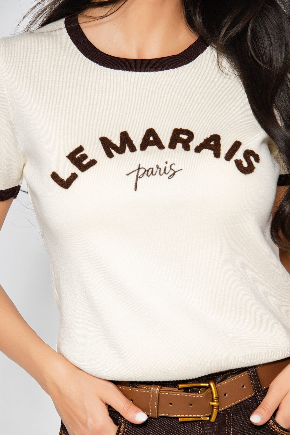 Блуза в екрю „Le Marais Cream“