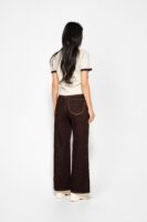 Кафяви дънки висока талия „Cocoa Denim“