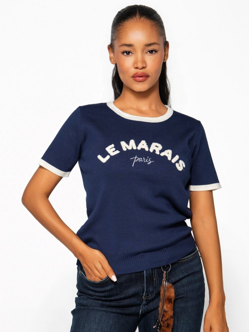Тъмносиня блуза „Le Marais Navy“