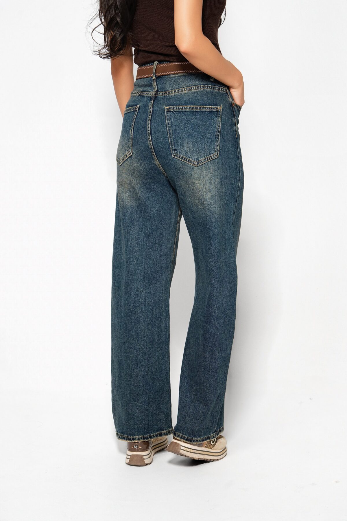 Сини дънки Wide Leg „Vintage Blue“