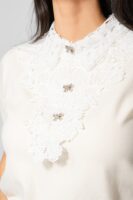 Блуза в екрю с дантела „Ivory Jewel“